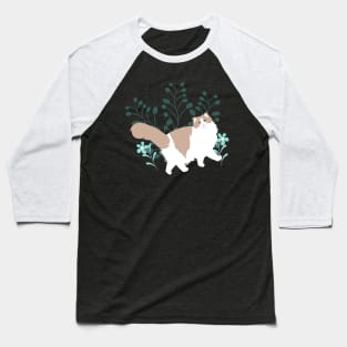 Elegant Ragdoll Cat Baseball T-Shirt